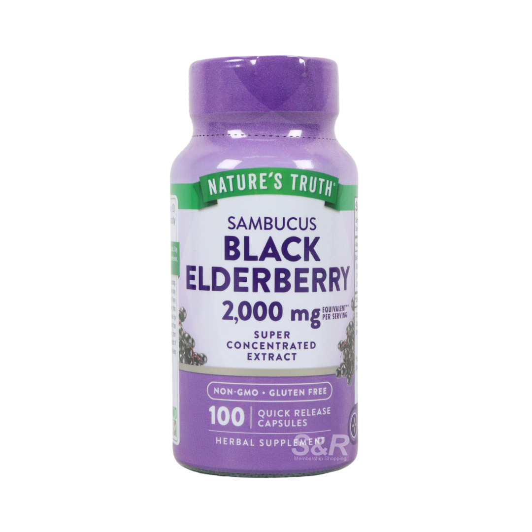 Nature's Truth Black Elderberry 200mg 100 capsules